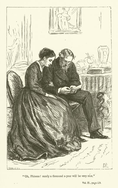 Ilustrace pro Phinease Finna od Anthony Trollope od John Everett Millais