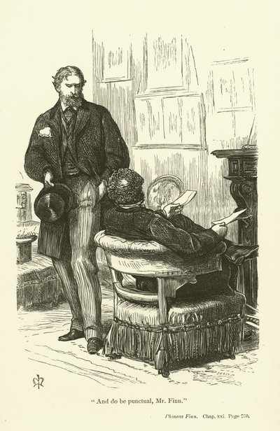Ilustrace pro Phinease Finna od Anthony Trollope od John Everett Millais