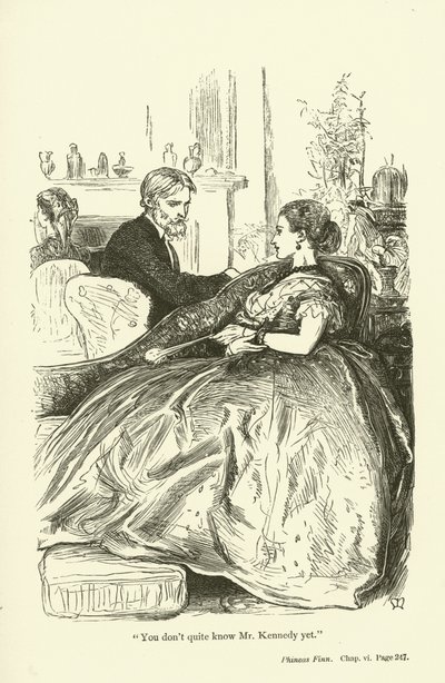 Ilustrace k románu Phineas Finn od Anthonyho Trollopea od John Everett Millais