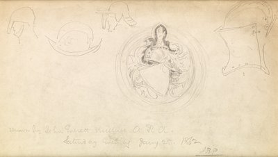 Skica pro erb, 1862 od John Everett Millais