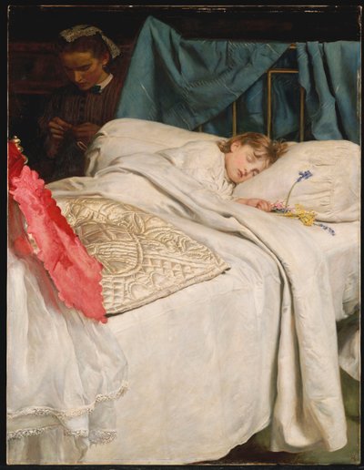 Spící, kolem roku 1865 od John Everett Millais