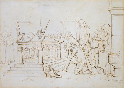 Křižácký návrat, 1840 od John Everett Millais