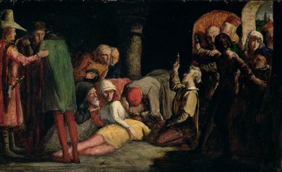 Smrt Romea a Julie, kolem roku 1848 (olej na válcové desce) od John Everett Millais