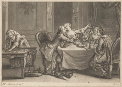 Marnotratný syn s nevěstkami od John Faber the younger