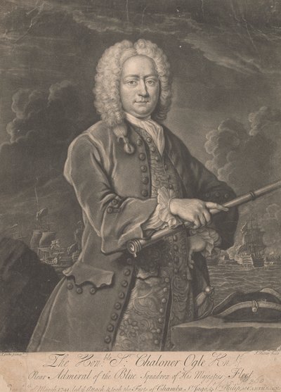 Sir Chaloner Ogle od John Faber the younger