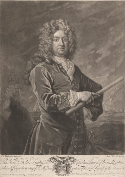 Ctihodný John Leake od John Faber the younger