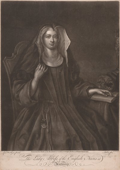 Lady Howardová abatyše anglických jeptišek v Antverpách od John Faber the younger