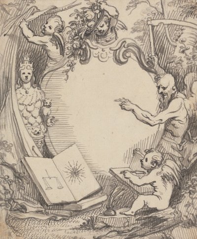 Design pro Frontispiece- Amor studující přírodu od John Fayram