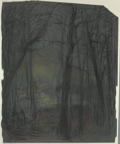 Lesní scéna od John Ferguson Weir