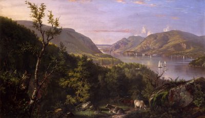 Pohled na Vysočinu z West Point, 1862 od John Ferguson Weir