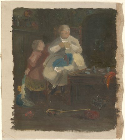 Žena a dítě od John Ferguson Weir