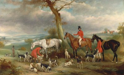 Thomas Wilkinson, M.F.H., s Hurworth Foxhounds od John Ferneley