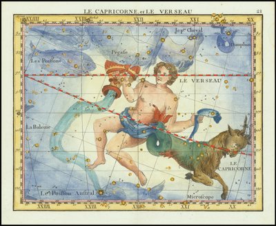 1776 - John Flamsteed - Le Capricorne, et Le Verseau (Kozoroh a Vodnář) od John Flamsteed