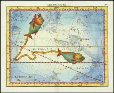 1776 - John Flamsteed - Les Poissons (Ryby) od John Flamsteed