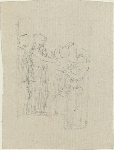 Žebráci u dveří (studie pro památník Yarborough) od John Flaxman