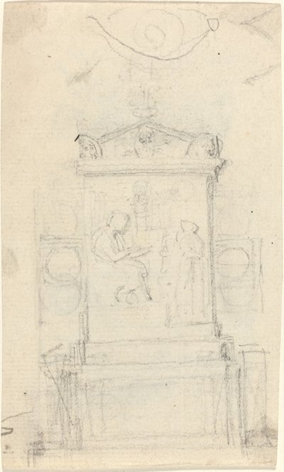 Návrh hrobky Dr. Josepha Wartona od John Flaxman