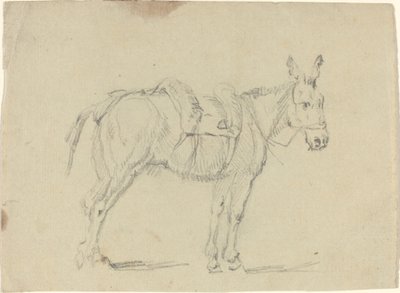 Osel natahující zadní nohu od John Flaxman