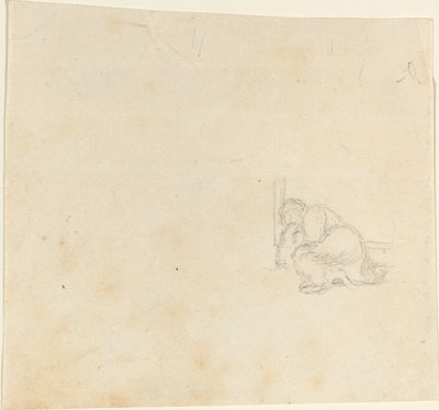 Postava spící ve dveřích od John Flaxman