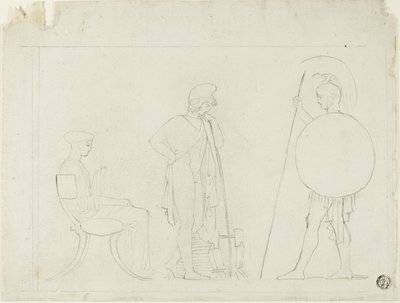 Hector Chiding Paříž od John Flaxman