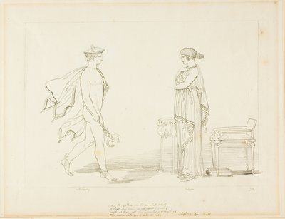 Merkur a Calypso od John Flaxman