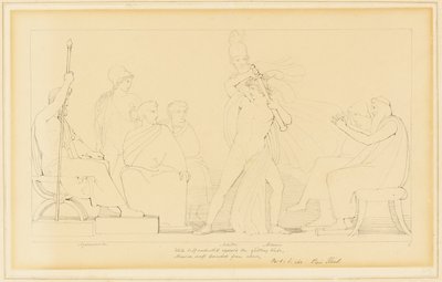 Minerva a Achilles od John Flaxman