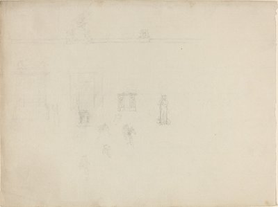 List architektonických a figurálních studií od John Flaxman