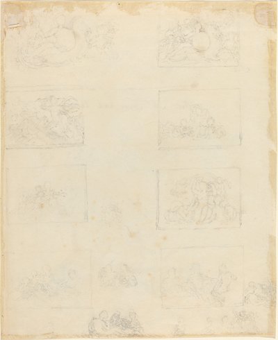 Studijní list [recto and verse] od John Flaxman