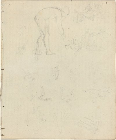 Studijní list [recto and verse] od John Flaxman