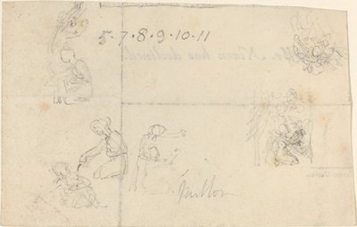 Studie klečících žen od John Flaxman