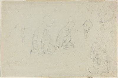 Studie klečícího chlapce od John Flaxman