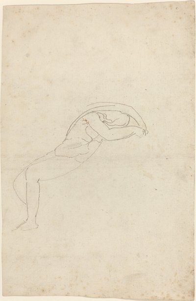 Studie pololežící postavy od John Flaxman