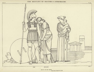 Setkání Hectora a Andromache od John Flaxman