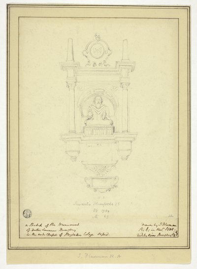 Pomník doktora Lawrence Humphreyho od John Flaxman