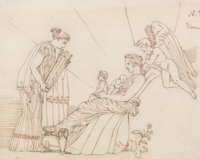 Phoebusovi při jeho narození, Od Aischyla, Fúrie od John Flaxman