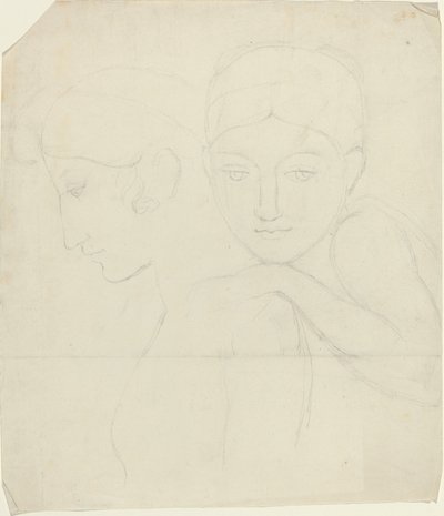 Dvě ženské hlavy od John Flaxman