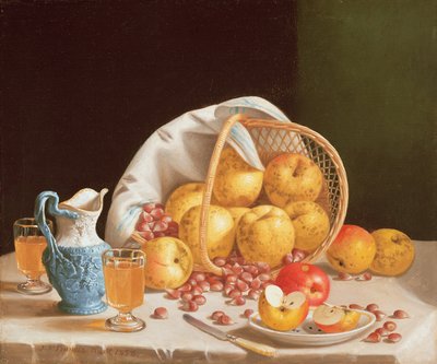 Zátiší se žlutými jablky, 1858 od John Francis