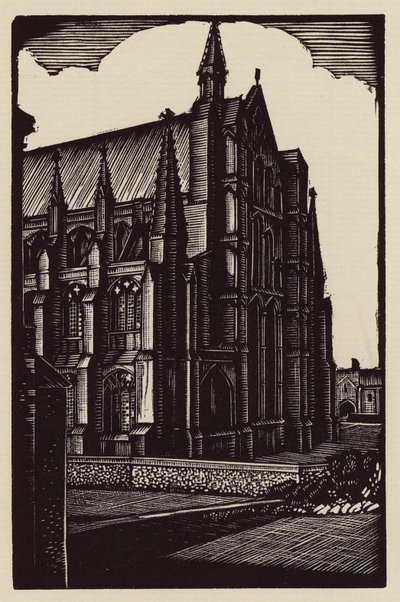 Elyská katedrála: (dřevoryt) od John Frederick Greenwood