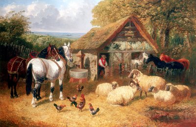 Scéna na farmě, c1840-c1900 od John Frederick Herring II