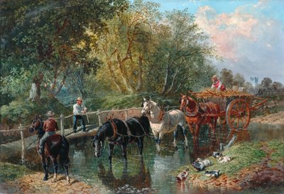 Přechod přes potok od John Frederick Herring Junior