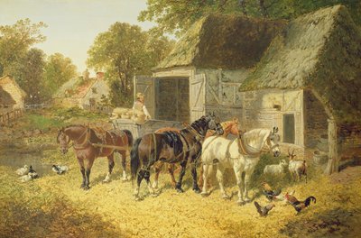 Koně v postroji od John Frederick Herring Junior