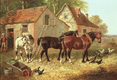 Příprava Pluhových koní od John Frederick Herring Junior