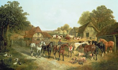 Anglická usedlost (olej) od John Frederick Herring Senior