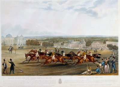 Prix du jockey club a Chantilly v roce 1841 Tisk John Frederick Herring (1795-1865) (ec.engl.) 1841 Collection privee od John Frederick Herring Senior