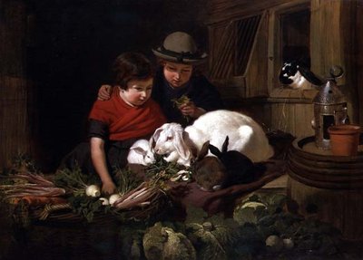 Chovatelé králíků od John Frederick Herring Senior