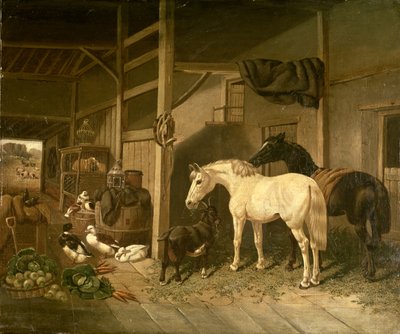 Stabilní interiér od John Frederick Herring Senior