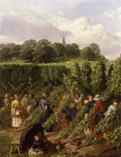 Sběrači chmele, 1855 od John Frederick Herring Senior