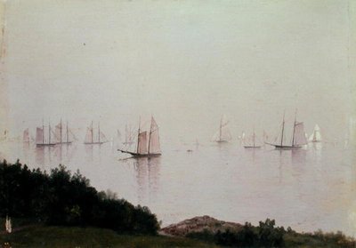 Newportské odpoledne (olej na palubě) od John Frederick Kensett