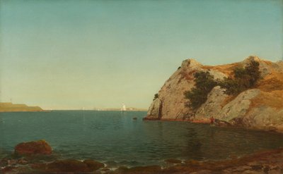 Beacon Rock, přístav Newport od John Frederick Kensett