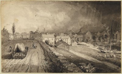 Průmyslové město v Connecticutu od John Frederick Kensett