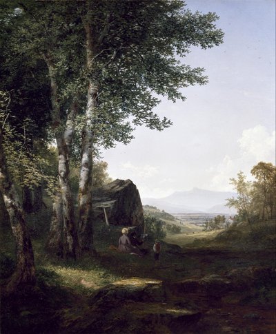 Vzdálený pohled na horu Mansfield ve Vermontu od John Frederick Kensett
